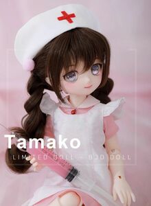 ★球体関節人形★ 可愛い女の子 BJD 1/4 38.3cm カスタムドール 人形 素体 フルセット メイクアップ済み D346