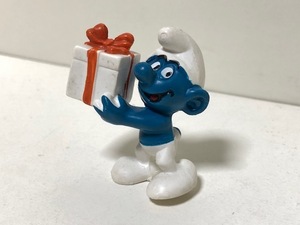 【 スマーフ PVC フィギュア 】 SMURF ヴィンテージ プレゼント 人形 / SCHLEICH シュライヒ SMURF VINTAGE PVC FIGURE V6-11-20