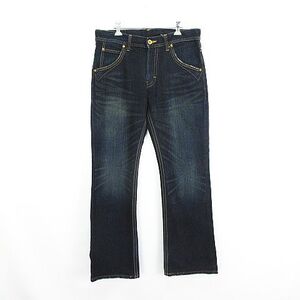 ラングラー WRANGLER W05727 デニム ジーンズ ボトムス ブーツカット ユーズド加工 32 インディゴ ※EKM メンズ