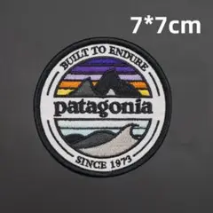 【希少デザイン】パタゴニア 丸型ワッペン パッチ Patagonia