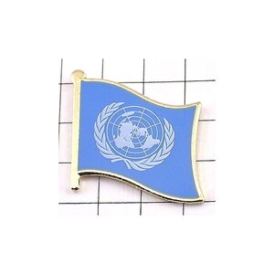 ピンバッジ 国連 UN 国際連合 旗 キャッチ 付き ピンズ！送料無料！