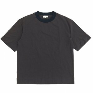 美品 MARGARET HOWELL マーガレットハウエル 定価17,600円 ORGANIC DENSE COTTON JERSEY クルーネック Tシャツ M ダークブラウン 日本製