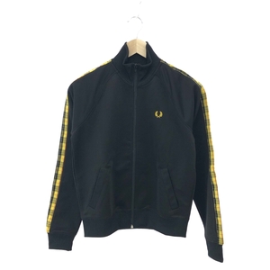 未使用品◆FRED PERRY フレッドペリー ジップアップブルゾン サイズ:8◆J7113 ブラック/イエロー レディース タータンチェック アウター