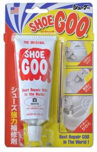 [Shoe Goo] すり減ったかかと補修に 靴補修剤 シューグー 白(ホワイト) 100g