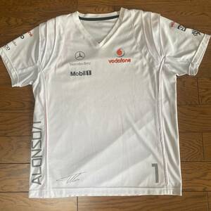 F１マクラーレメルセデスチーム　アロンソ　Ｔシャツ　M