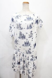 Vivienne Westwood //トワレptカットソーワンピ 2 白ｘ青 Y-24-09-04-010-op-SZ-OS