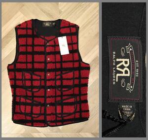 特価即決【未使用】RRL Ralph Lauren ★ BRWN BCH VST SLEEVELESS PULLOVER WOOL ACRYLIC (US/XS) ★ ダブルアールエル ブラウンズビーチ