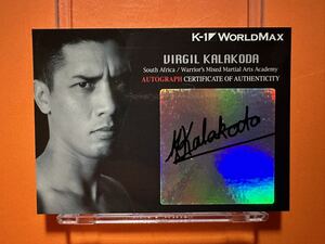 ヴァージル・カラコダ　VIRGIL KALAKODA 直筆サインカード　autograph Card k-1 WORLD GP