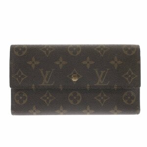 1円スタート LOUIS VUITTON ルイヴィトン ポルトトレゾール インターナショナル M61215 TH0076 モノグラム 三つ折り 長財布 ウォレット