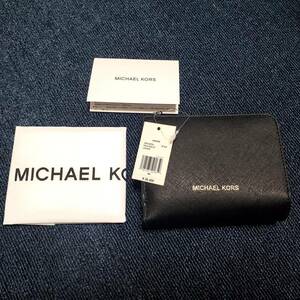 新品 MICHAEL KORS マイケル コース HUDSON フォリオ ウォレット ブラック メンズ 二つ折り財布