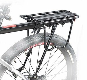 B035 自転車用荷台 リアキャリア 後付け ディスクブレーキタイプ V-ブレーキタイプどちらの自転車でも使用可能 耐荷重25Kg 反射板付