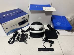 【SONY PS4 PSVR CUH-ZVR2 CUHJ-16003 本体 カメラ プロセッサーユニット ACアダプタ ケーブル】【簡易チェック/通電起動確認済み】