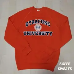 古着 SYRACUSE シラキュース カレッジロゴ スウェット