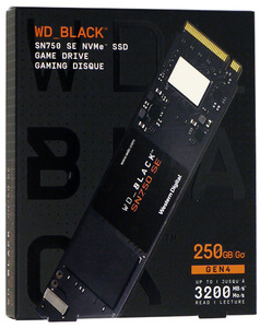 Western Digital製 内蔵SSD 250GB WD Black SN750 SE NVMe WDS250G1B0E [管理:1000021941]