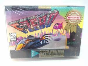 SNES アメリカ スーパーファミコン F-ZERO 新品 未開封 工場シール付