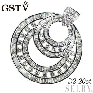 GSTV K18WG ダイヤモンド ペンダントトップ 2.20ct 出品3週目 SELBY