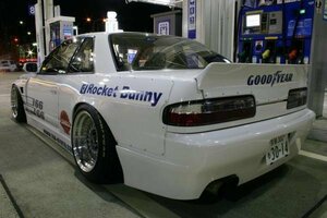 S13シルビア ダックテール リアウィング TRA京都 6666カスタム