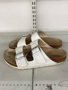 BIRKENSTOCK◆サンダル/26cm/WHT/レザー