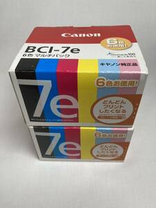 ★新品未開封★ キヤノン CANON インクカートリッジ BCI-7e 6色マルチパック 2個セット 期限切れ#38