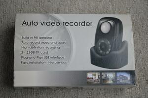 防犯カメラ　Auto video recorder 