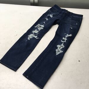 送料無料★AMERICAN EAGLE OUTFITTERS アメリカンイーグル★ダメージデニムパンツ★4 32 155/62A #40813sj161