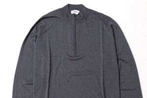 ジョンスメドレー ファインメリノウール ハーフジップニット BARROW ステートグレー サイズ M JOHN SMEDLEY 新品