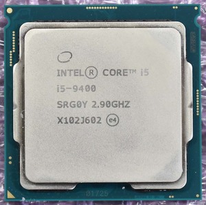 1円スタート Intel Core i5-9400 SRG0Y Socket 1151 (LGA1151) Coffee Lake-S (動作確認済 中古品) (管:PCT3