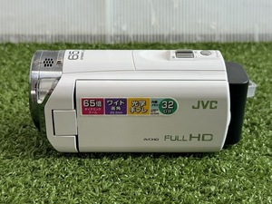 JVC/ケンウッド Everio GZ-E565-W デジタルビデオカメラ 本体・バッテリ　2013年製 　現状中古品　ジャンク扱い（A143）