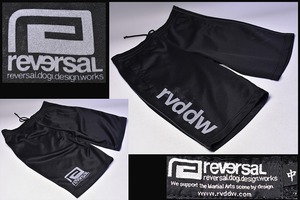 リバーサル ★ reversal ★ rvddw ★ 短パン ★ ショートパンツ ★ ジャージ素材 ★ M ★ 黒 ★ 中古品 ★ ロゴマークの色移りあります ★