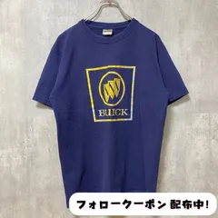 古着 used　FRUIT OF THE LOOM　フルーツオブザルーム　BUICK　半袖プリントTシャツ　ネイビー　レトロ