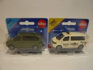 【SIKU】VW　MULTIVAN/TAXI　2台セット　フォルクスワーゲン