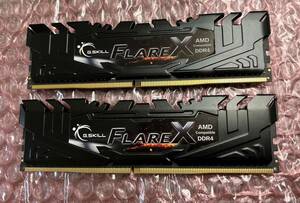 16GB（8GBx2枚） G.Skill F4-3200C16D-16GFX PC4-25600 8GB DDR4-3200 CL16-18-18-38 1.35v 8GBx2 Intel XMP 2.0 Ready ②