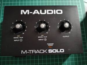 M-Audio USBオーディオインターフェース 音楽制作ソフト付 Mac Win 再生 ライブ配信 宅録 コンボジャック M-Track Solo　