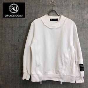 1O2763-F◆ GU×under cover ジーユー アンダーカバー トレーナー スウェットシャツ ◆ sizeS コットン ホワイト 古着 秋冬