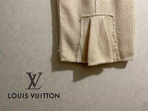 ◯フランス製 LOUIS VUITTON インサイドアウト ファンシー ツイード スカート / ルイヴィトン ペンシル クリーム 34 Ladies #Sirchive