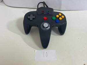 任天堂　N64　ニンテンドー64　スティックがたつきあり　訳あり動作確認済 　パッド　コントローラー ハドソン　ブラック　SAKA10