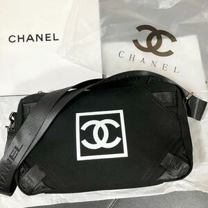 新品　CHANEL シャネル ノベルティ ショルダーバッグ 斜めがけ スポーツライン　ブラック　