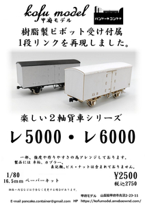 レ5000・6000　1/80　甲府モデル（パンケーキコンテナ）