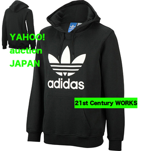 adidas originals プルオーバーパーカー 国内版 黒 S/XS