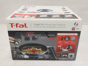 kd50) T-fal ingenio Royal blue Intense ガス火対応 フライパンセット フライパン フタ 取っ手 ※IH非対応