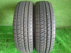 【青森発】中古 タイヤ　ブリジストン スタッドレス 冬 タイヤ BLIZZAK VRX2 155/65R13 2本 7~8分山 2023年製 ＜個人宛発送不可＞