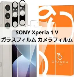 【2+2枚セット】Sony Xperia 1 V ガラスフィルム カメラフィルム