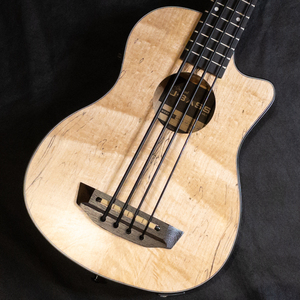 KALA SPALTED MAPLE U・BASS(UBASS-SP-MAPL-FS) カラ ピックアップ内蔵 ウクレレベース サンダーブラック弦仕様