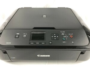 美品●Canon インクジェット複合プリンター PIXUS MG5730 ブラック●純正インク装着/動作確認済