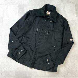 美品 Dickies ディッキーズ ライダース ブルゾン ジャケット メンズ Mサイズ ブラック