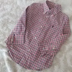 Ralph Lauren チェック柄長袖シャツ 3/3T