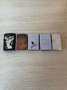 251WM-11 【1円スタート！！】ジッポ5個まとめ売り　オイルライター ZIPPO 喫煙具 ジッポ　