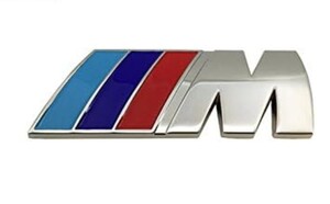 BMW M スポーツ リア エンブレム　シルバー　E60 E61 E65 E66 E70 E71 E81 E85 E87 E89 E90 E91 E92 E93 F01 F07 F10 F11 F20 F30 