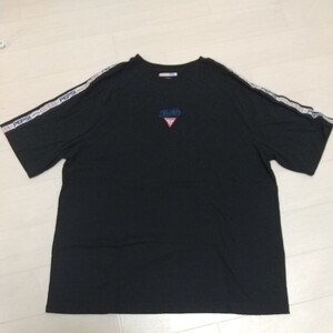 GUESSХPEPSI オリジナル ブラック 半袖 ラグラン袖 Tシャツ Lサイズ レディース メンズ 男女兼用