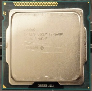 【動作確認済】Intel Core i7 2600K LGA1155 本体のみ③